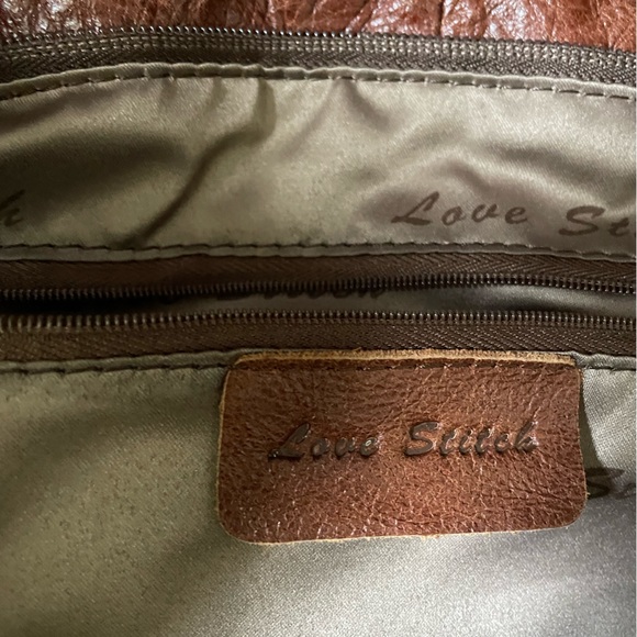 LOVESTITCH Luna Leather Patchwork Bag EUC - Picture 4 of 9
